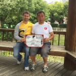Receiving the certificate of having finished the unarmed curriculum of the Yang Shao Hou and Tian Zhaolin lineage